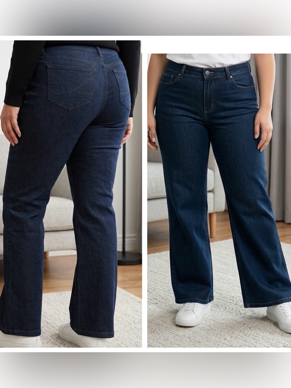 NYDJ Women’s Plus Sz 20W Petite Barbara Bootcut high rise jeans Indigo wash
